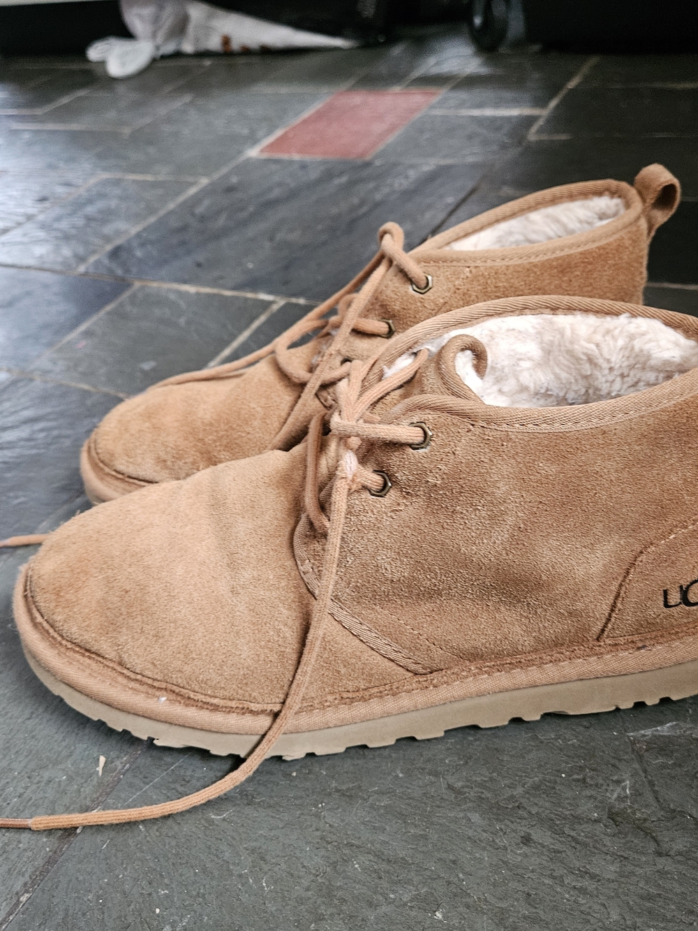UGG Women's Neumel Suede Boots Chestnut Brown Size 11 Chukka Ankle Boots 1094269